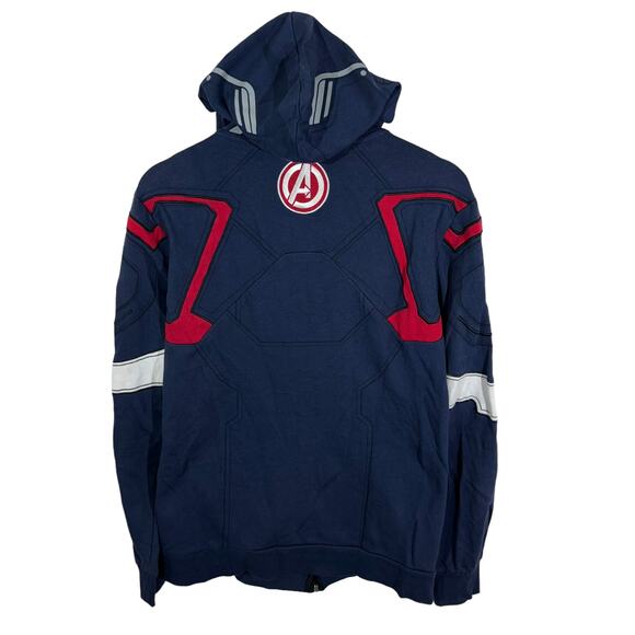Marvel Captain America All Over Print Full Zip Hooded Jacket - Picture 5 of 7